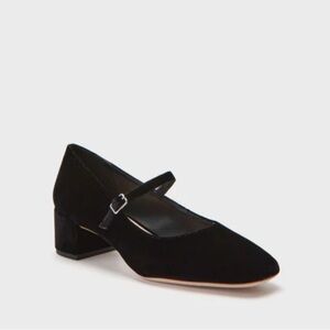 Loeffler Randall Black Velvet Lyra Heels Size 10 in perfect condition